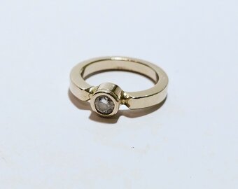 14k zlatý prsteň 0,35ct ✨✨✨ - 2
