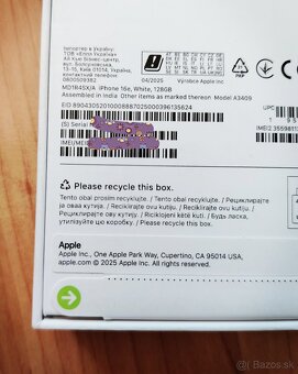 Apple iPhone 16e 128GB white - 2
