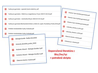 Prijímačky na medicínu (LF MUNI Brno), podklady, úlohy - 2