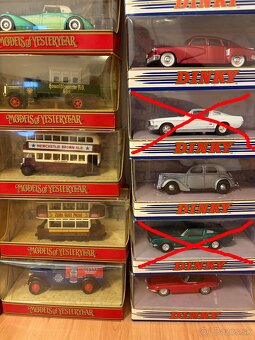 Zbierka kovových modelov Dinky Matchbox Models of yesteryear - 2