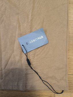 Tričko Balenciaga Veľkosť M Hnedé - 2