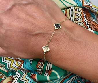 NOVÝ Moderný zlatý náramok - Korai - 2