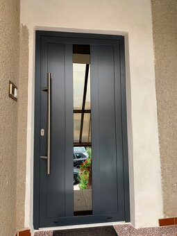 Hliníkové vchodové dvere, anthrazit,nové,top kvalita - 2