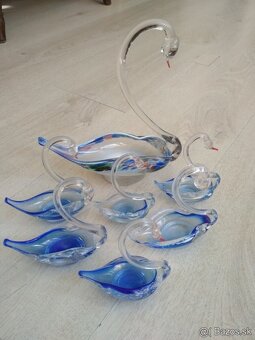 Sklenené labute 7ks Retro - 2