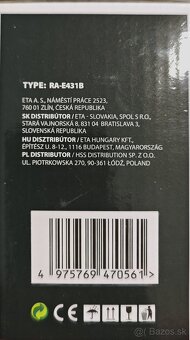 Rádioprijímač JVC RA-E431B čierny - 2