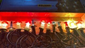Vianočné retro svetielka hríbiky, muchotrávky - 2