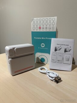 Mini termo bluetooth tlačiareň na fotky/texty iOs/Android - 2