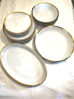 Sada tanierov z porcelánu - závod Nová Role,-PREDANE- - 2