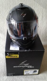 Predám prilbu Scorpion EXO-1400 Carbon Air Solid - 2