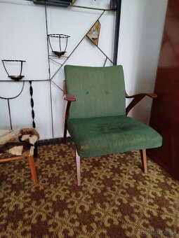 Predám retro jedálenský stôl a retro kreslá - 2
