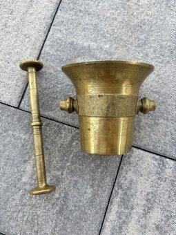Mosadzný mažiar - 2