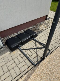 Basketbalový kôš B100, nastavitelný stojan 220-305cm, čierny - 2