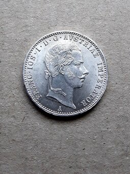 1/4 zlatník 1858 A, top stav - 2