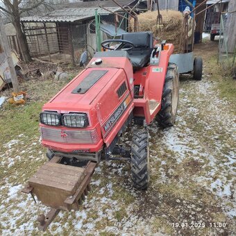 malotraktor Mitsubishi 4x4 15hp + rotavator - 2