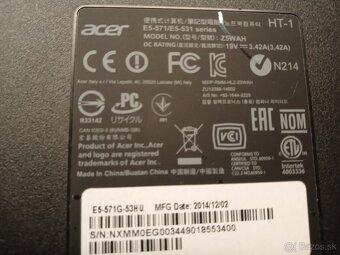 Predám notebook Acer Aspire E15 red - 2