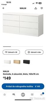 Ikea komoda Malm - 2