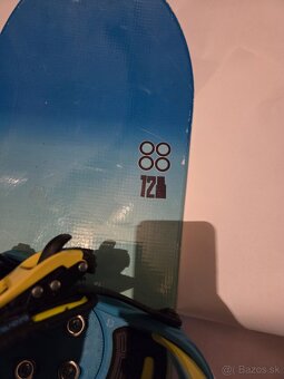 Predám snowboard s viazanim 128cm - 2
