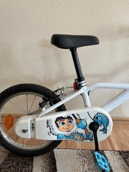 Detský bicykel 16”+kolobežka+chrániče na odrážadlo - 2