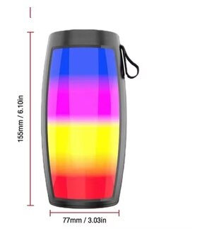 Bluetooth stereo reproduktor s LED svetlom - 2