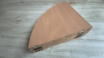 Rohové poličky – vzor buk - 2