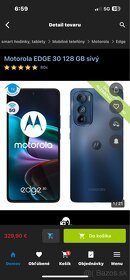Motorola Edge 30 používaná Nová mobil neni prasknutý - 2
