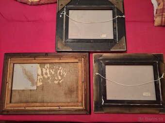 Staré maľované obrazy. - 2