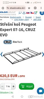 Strešný nosič Peugeot expert - 2