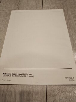 Predám manuál k cd prehravacu Technics SL-PG200A - 2