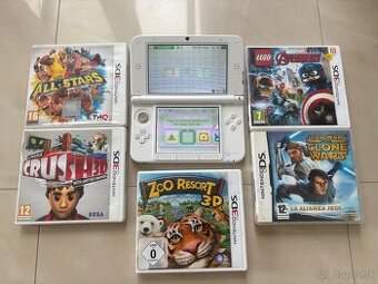 Nintendo 3DS XL White + 5 Hier Zadarmo - 2