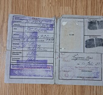 Legitimácia Kennkarte 1943, tretia ríša Nemecko - 2