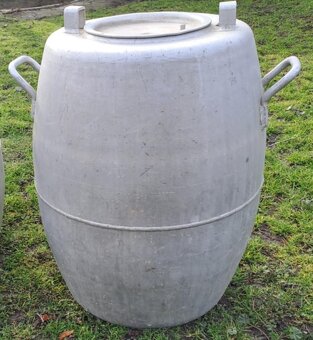 Predám 2 hliníkové sudy na kapustu, kvas - 2