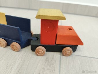 Predam dreveny vlacik + auticko - 2