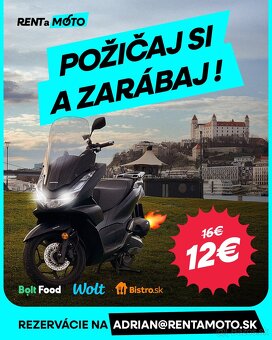 Prenájom skútrov od 12€ na deň pre kurierov - 2