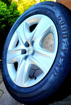 letné kolá R17 5x110, orig. Opel, pneu 225/50 - 2