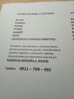 Vypratanie a čistenie domov,bytov,pivníc..... - 2