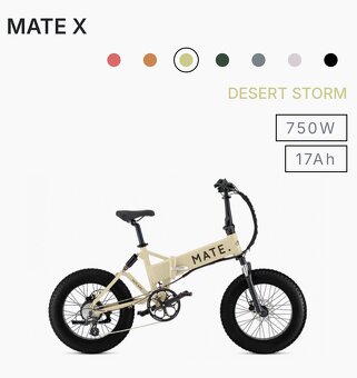 Kúpim skladací elektrobicykel MATE X, - 2