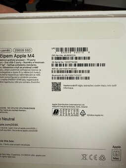 Apple Mac mini M4 – 256 GB SSD – NOVÝ, takmer nepoužívaný - 2