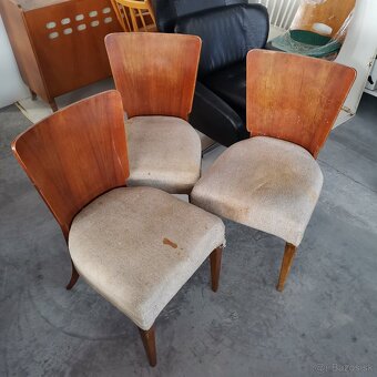 Retro Stolicky Halabala Lizatka 1930 Art Deco 3ks - 2