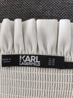 Biela blúzka Karl Lagerfeld - 2