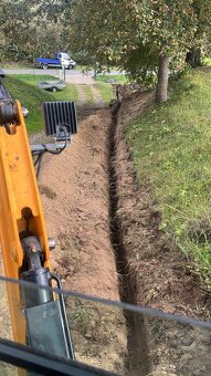 Vykopove práce minibagrom - 2