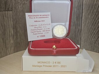 2€ Monako 2021 - 10. výročie svadby princa Alberta II. - 2