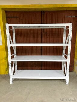Kovový regal 2m, nosnosť 200kg, 4 Police - 2