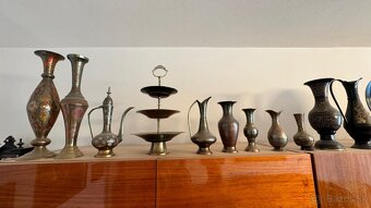 Orientalne mosadzne vazy, misky, taniere - 2