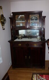 Predám starožitný sekretár Alt Deutsch kredenc - 2