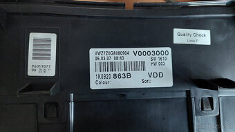 Budíky VW GOLF 5 PLUS - 2