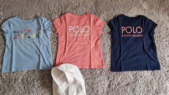 Dievčenské tričká a mikina Ralph Lauren veľkosť 110/4T - 2