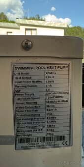 Tepelné čerpadlo k bazénu Azuro 5kw - 2