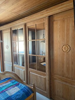 Masivní ložnice, kartáčovaná pinie,(3475) - 2