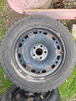 5x100 185/60 r15 Plechové disky, zimná sada - 2
