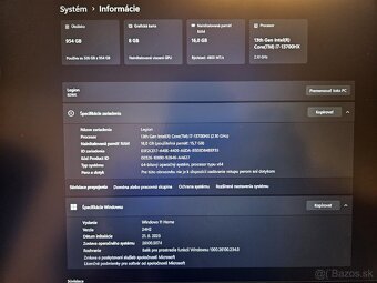 Lenovo Legion Pro 5 16IRX8 Onyx Grey kovový - 2